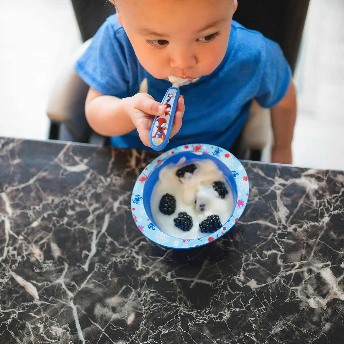 The First Years Spidey and His Amazing Friends Toddler Dinnerware Set - 4 Piece | Dishwasher Safe Feeding Supplies - view 5