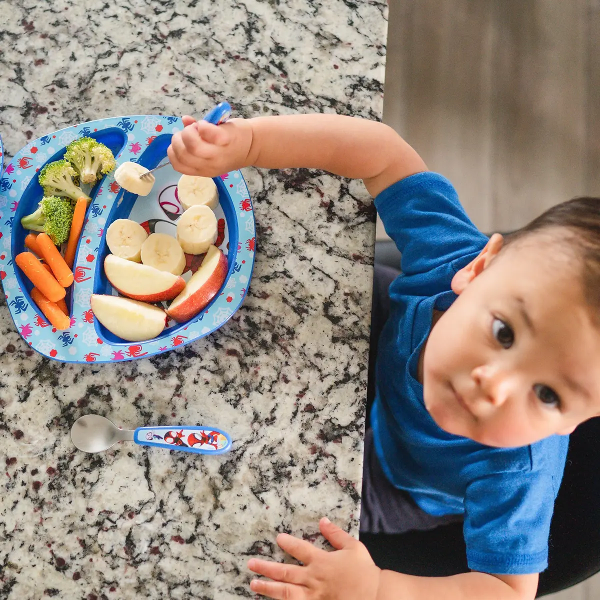 The First Years Spidey and His Amazing Friends Toddler Dinnerware Set - 4 Piece | Dishwasher Safe Feeding Supplies - view 6