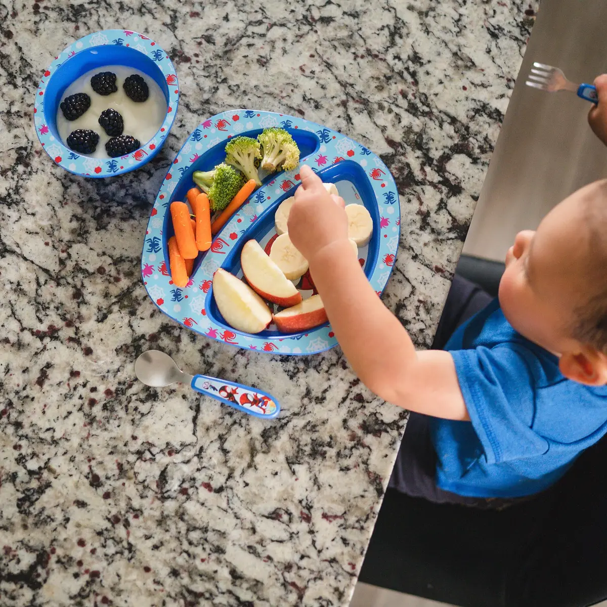 The First Years Spidey and His Amazing Friends Toddler Dinnerware Set - 4 Piece | Dishwasher Safe Feeding Supplies - view 4