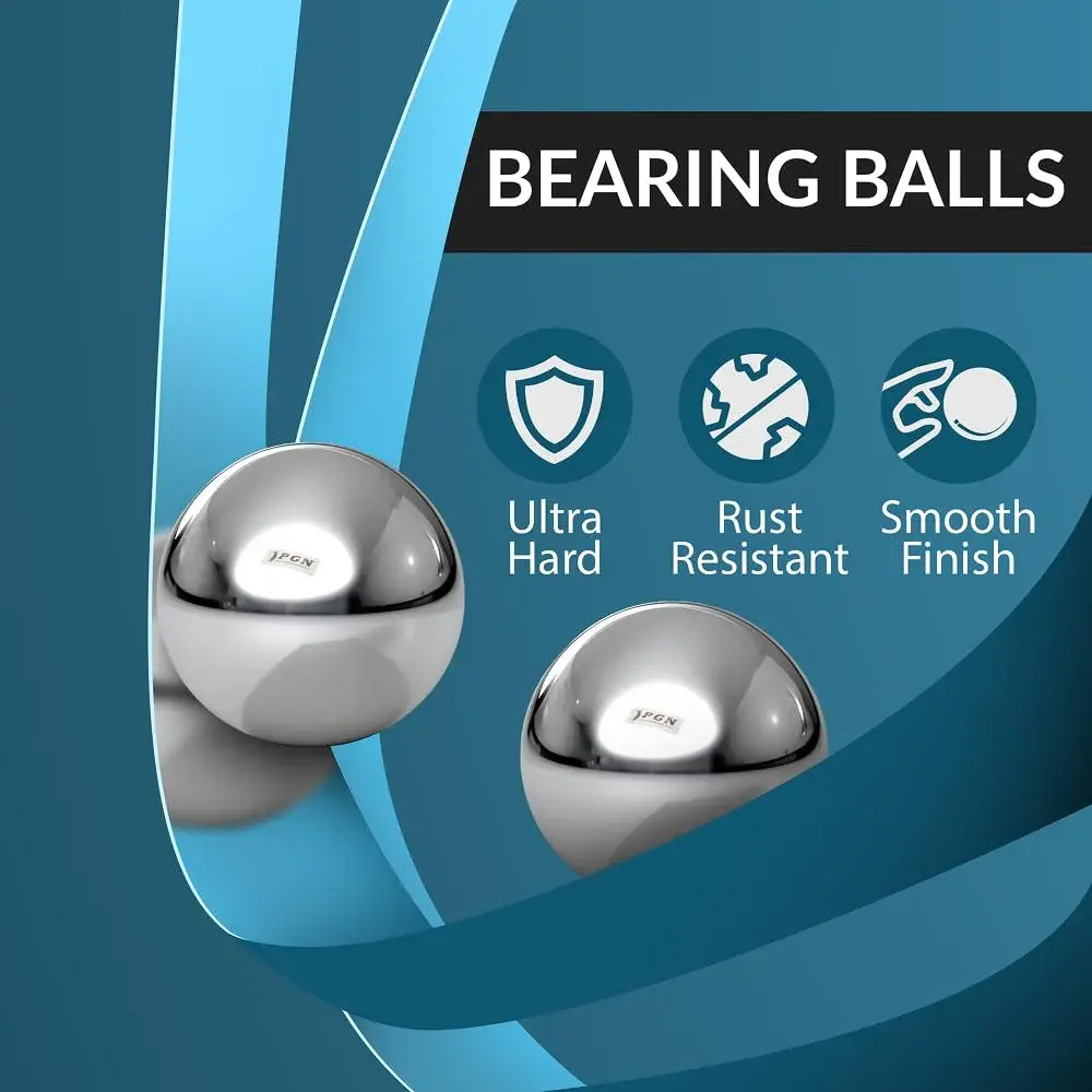 PGN Bearings 5/8" Chrome Steel Bearing Balls G25 (50 Pcs) | High Precision & Durability - view 2