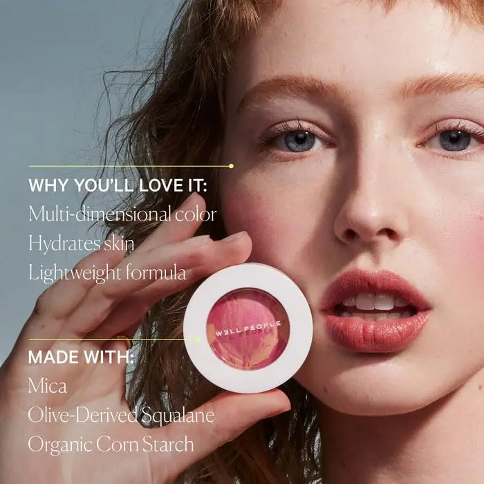 Well People Superpowder Blush Powder, Wild Fig | Hydrating, Natural Finish, Vegan & Cruelty-Free - view 3