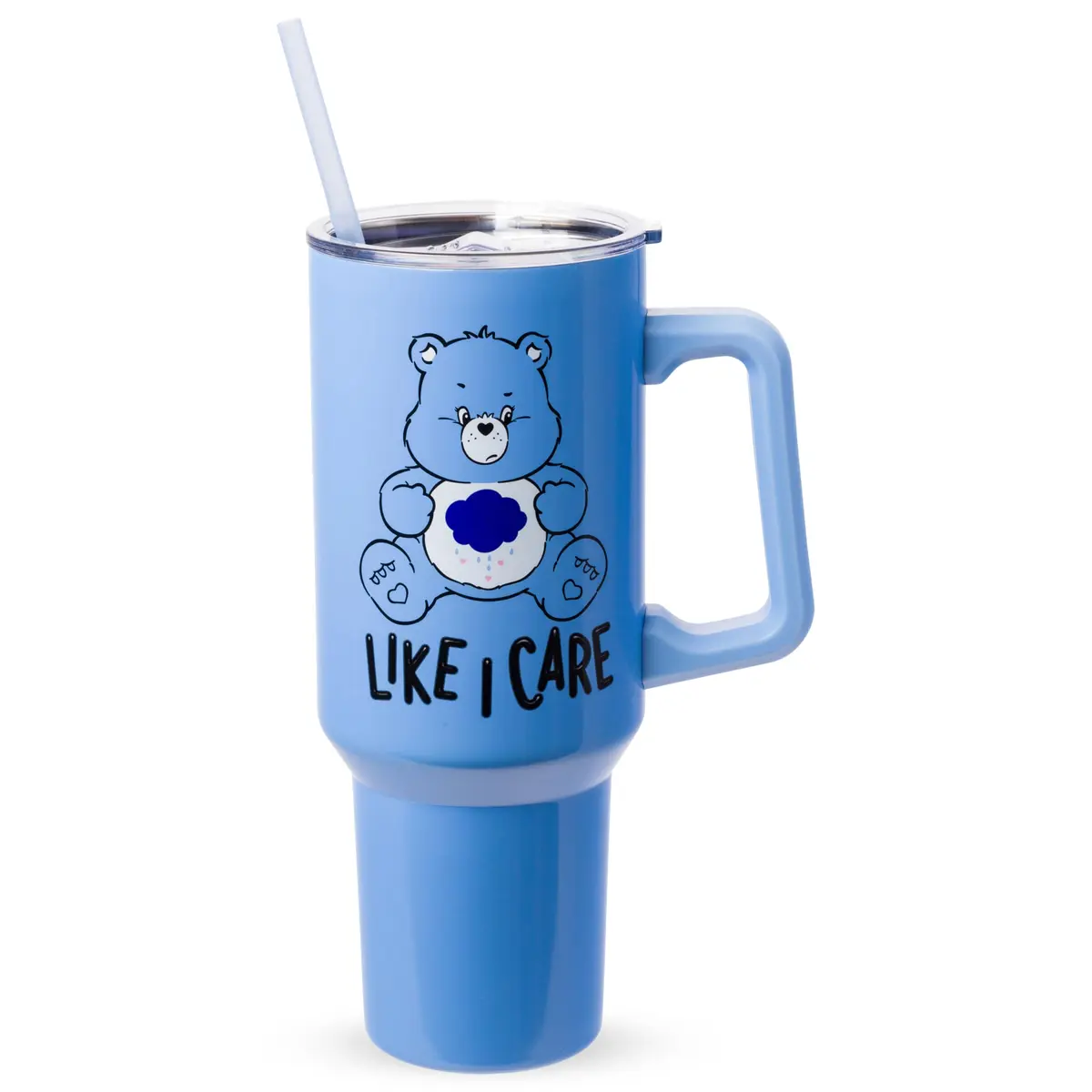 Silver Buffalo Care Bears Grumpy Bear Stainless Steel Tumbler 1.18 L (40 oz) | Insulated for Hot & Cold Drinks - main product image