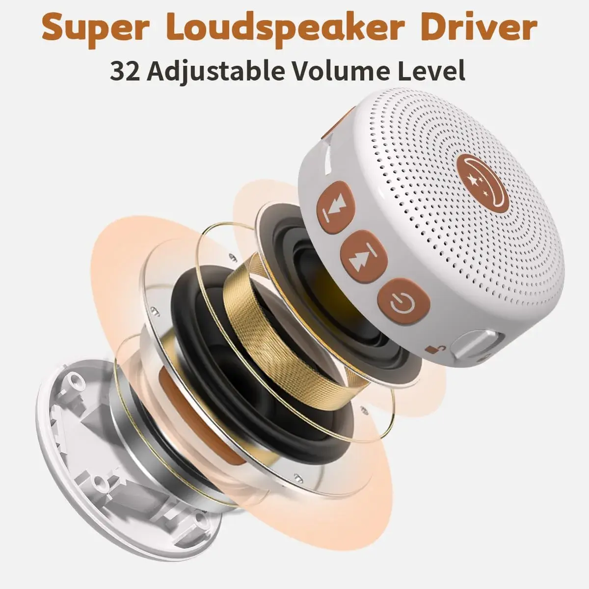 BodyHush Mini Portable White Noise Machine | 30 Sounds, 32 Volume Levels, Rechargeable - view 5