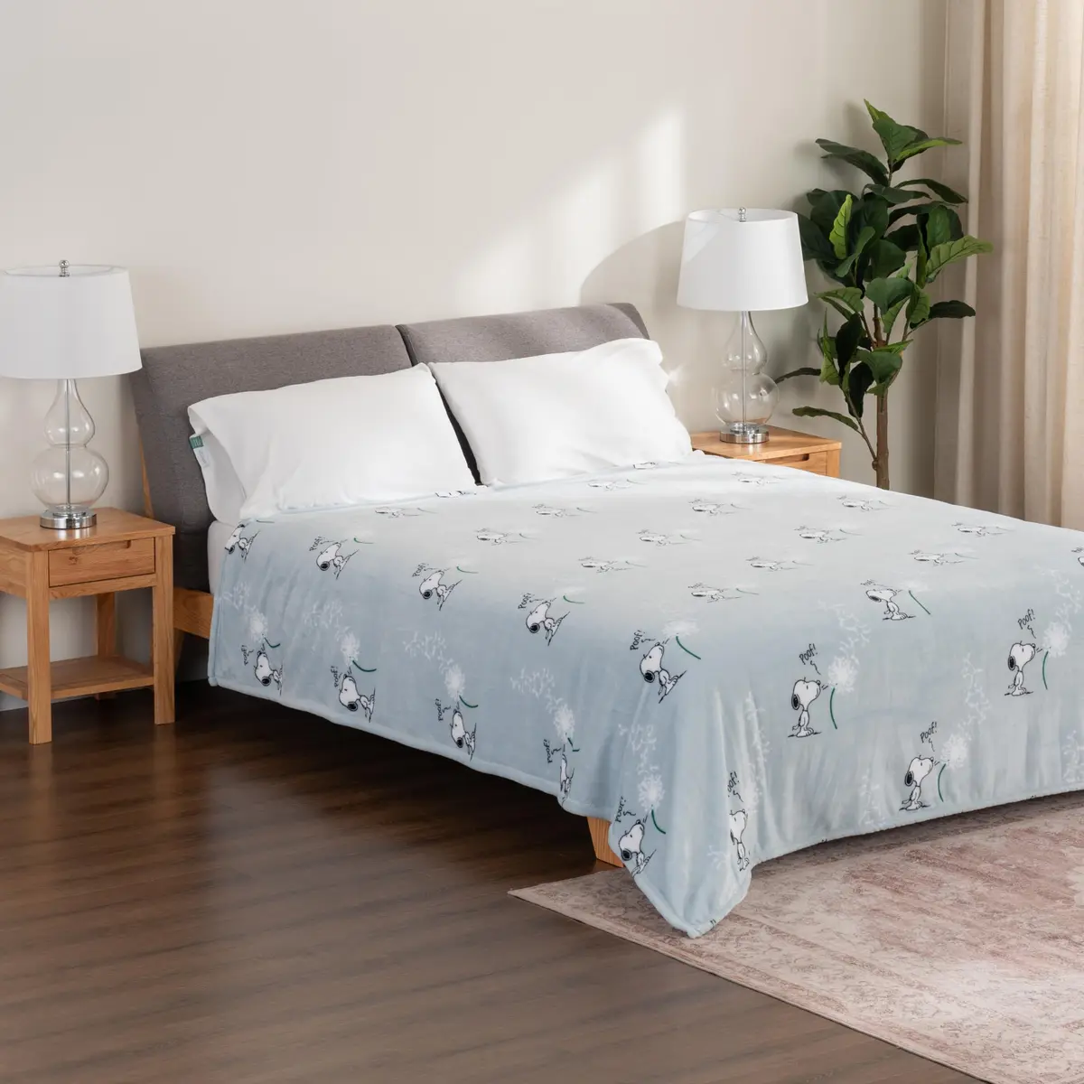 Berkshire Blanket Peanuts® VelvetLoft® Snoopy Plush Blanket Twin 60 in x 90 in | Official Peanuts® Product - view 6
