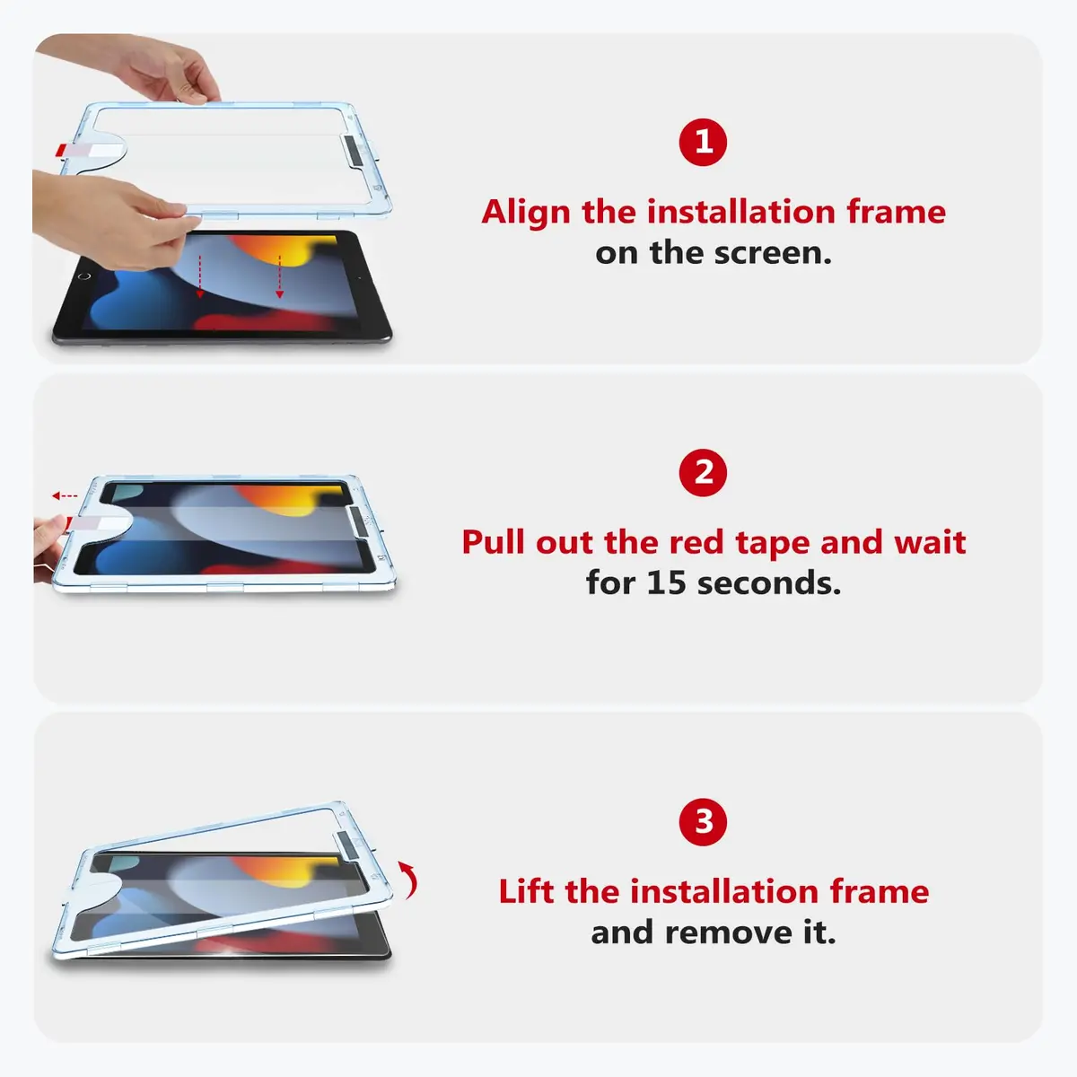 bersem Screen Protector for iPad 9th/8th/7th Generation 10.2 Inch | 9H Tempered Glass, HD Clear, Anti-Scratch, Apple Pencil Compatible - view 7