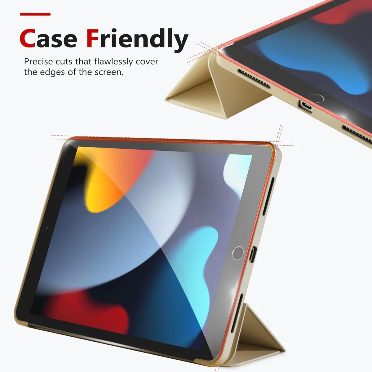 bersem Screen Protector for iPad 9th/8th/7th Generation 10.2 Inch | 9H Tempered Glass, HD Clear, Anti-Scratch, Apple Pencil Compatible - view 4