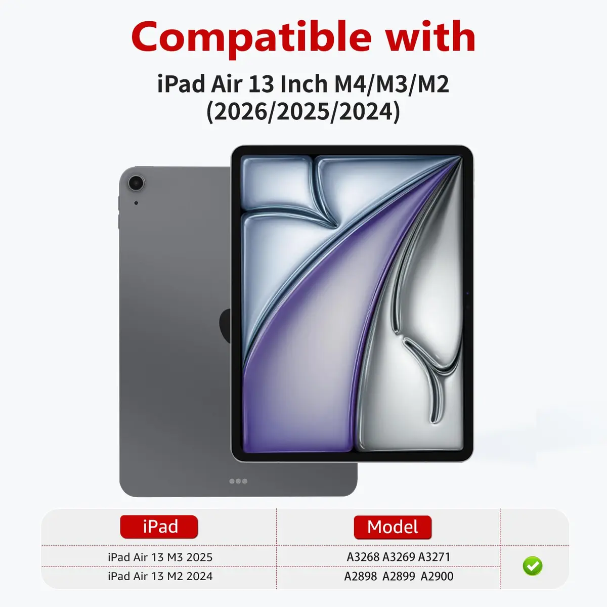 bersem Privacy Screen Protector for iPad Air 13 Inch M4/M3/M2 | Anti-Spy Tempered Glass, 9H Hardness, Bubble-Free Installation - view 2