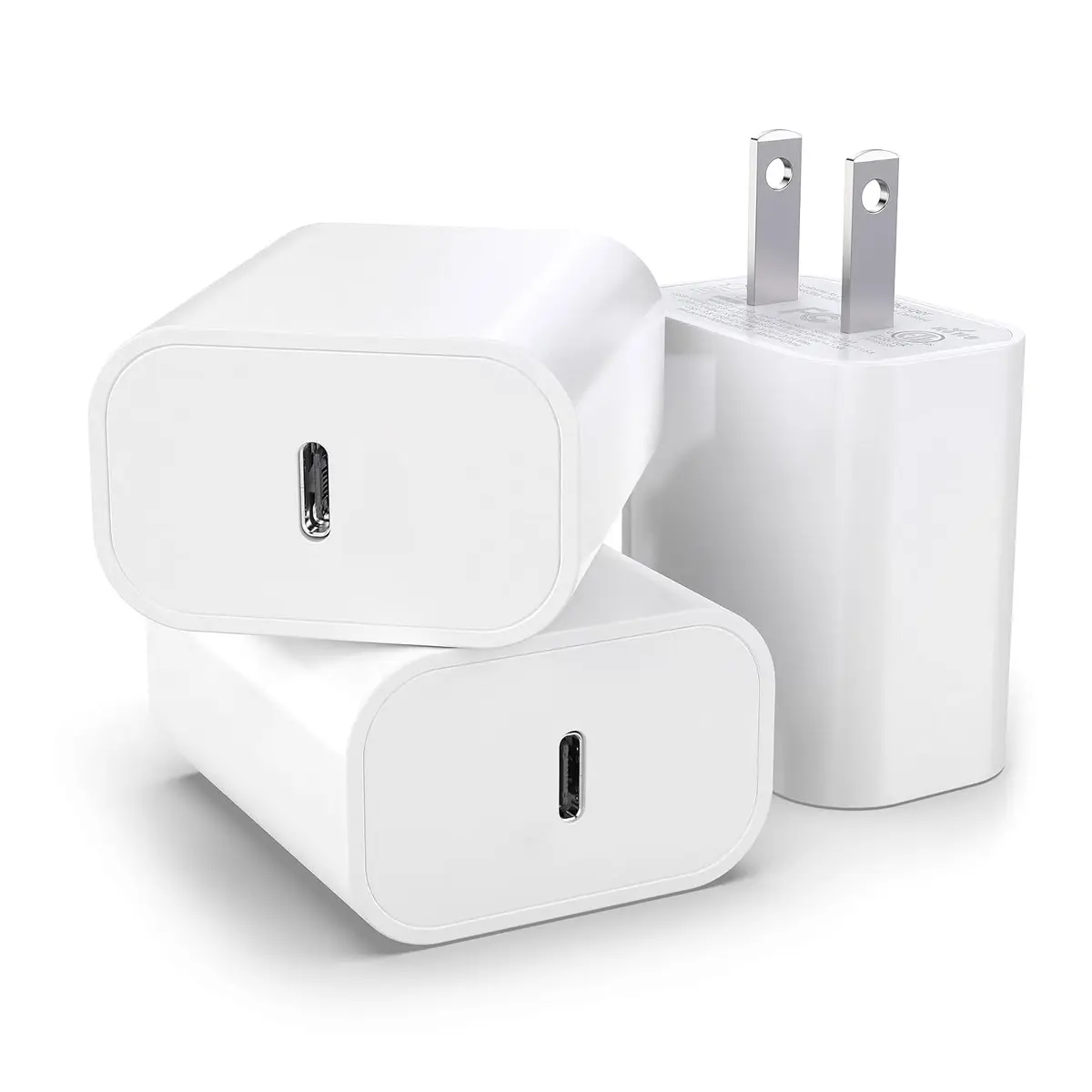 CYQAPC 5V 3A 30W USB Type C Wall Charger Adapter 3 Pack | Fast Charging for iPhone, Samsung & More - main product image