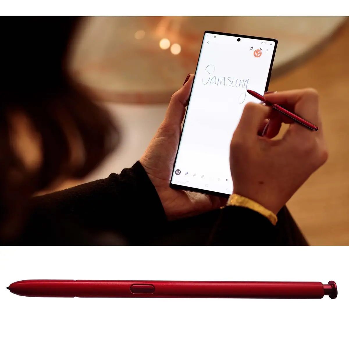 PCTC Note 20 Ultra Stylus Pen Replacement for Samsung Galaxy Note 20/Note 20 Ultra 5G (WithoutBluetooth) Stylus Touch (Red) | Precise Pressure Sensitivity - view 5