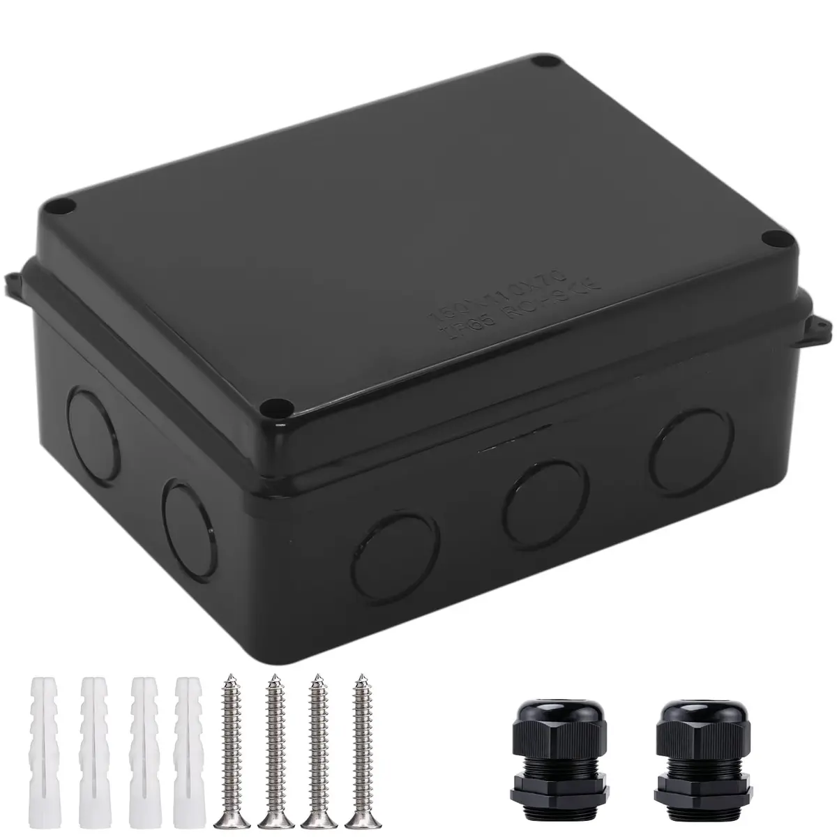 LuSumtly Electrical Box Waterproof Outdoor Junction Box 5.9 x 4.3 x 2.8 inch | Impact-Resistant ABS Enclosure - main product image