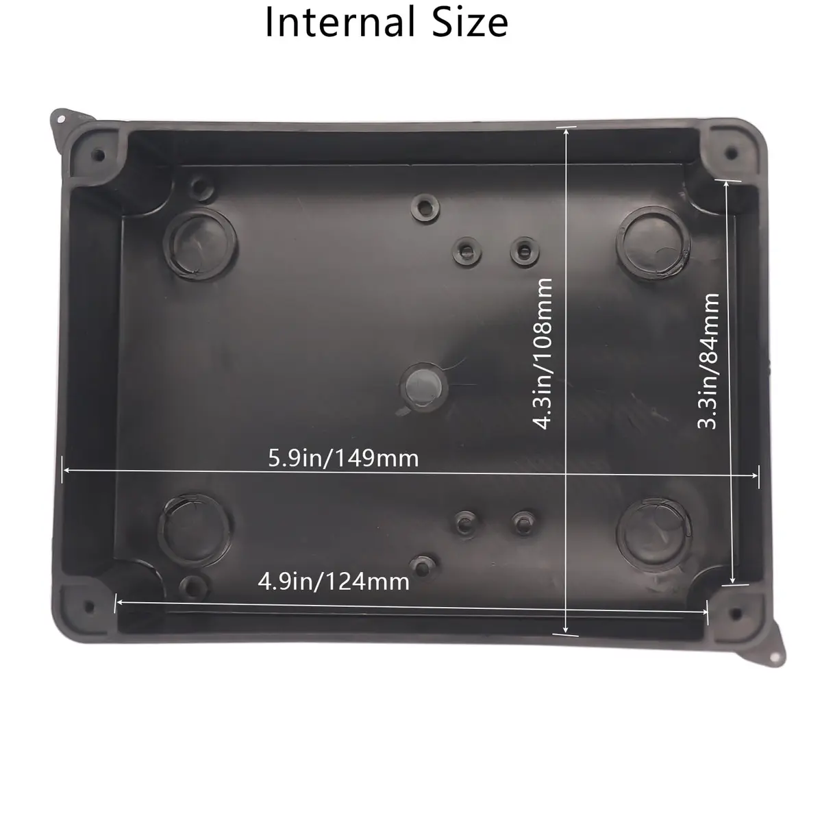 LuSumtly Electrical Box Waterproof Outdoor Junction Box 5.9 x 4.3 x 2.8 inch | Impact-Resistant ABS Enclosure - view 5
