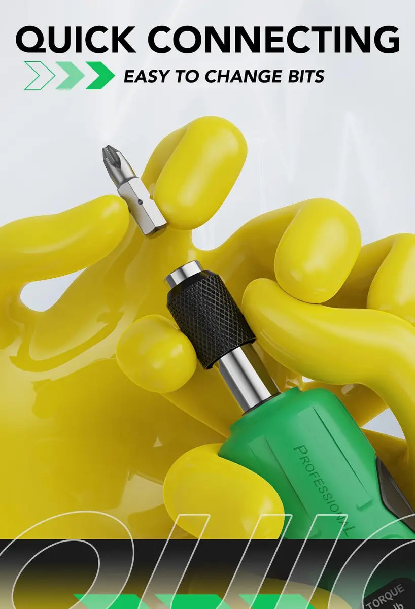 LLAVETOR Torque Screwdriver 10-70 Inch Pounds 6.8 Inch Length | Precision Tool for Bike, Auto, Electronics - view 4