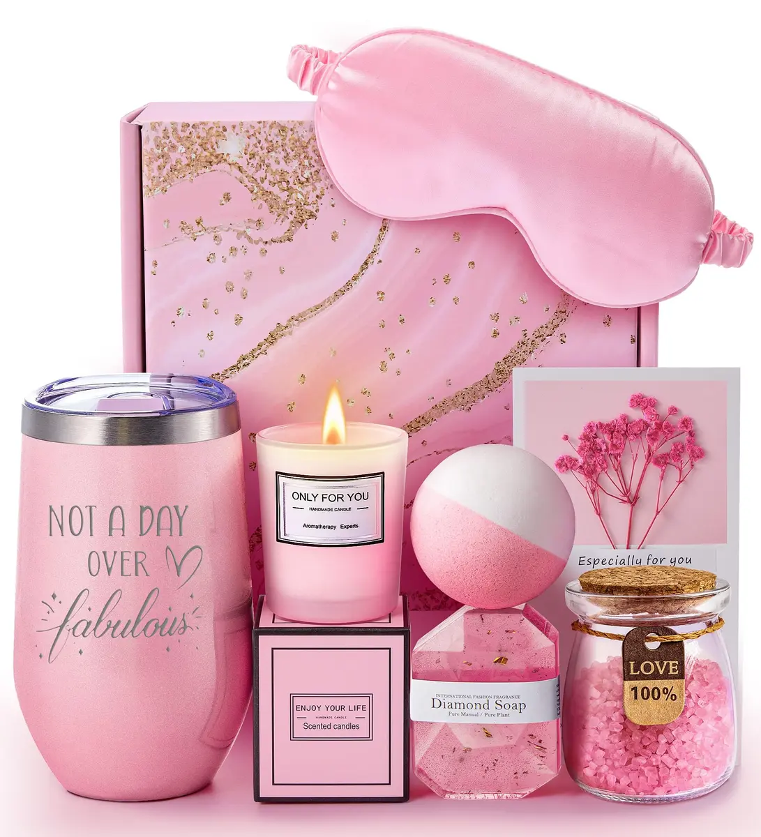 MADDIFY Gifts for Women | Curated 7-Piece Gift Basket for Her, Christmas & Birthdays, Relaxation & Self-Care (1.04kg) - main product image