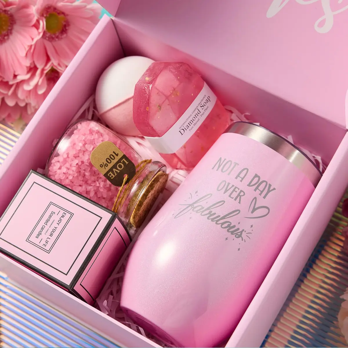 MADDIFY Gifts for Women | Curated 7-Piece Gift Basket for Her, Christmas & Birthdays, Relaxation & Self-Care (1.04kg) - view 3