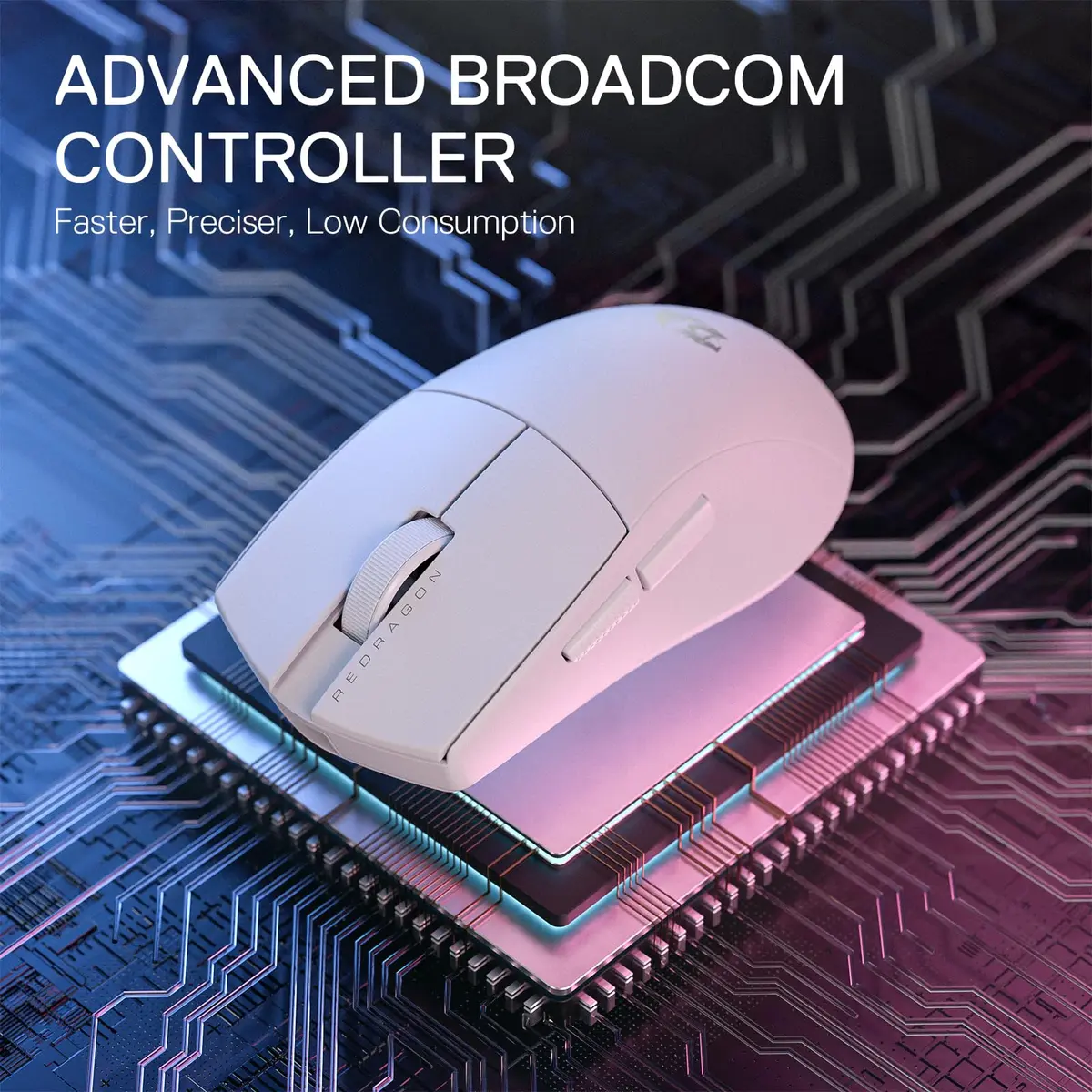 Redragon M916 Wireless Gaming Mouse 55G | 26K DPI, 5 Programmable Buttons, Ultra-Light 55g, Ergonomic Design - view 4