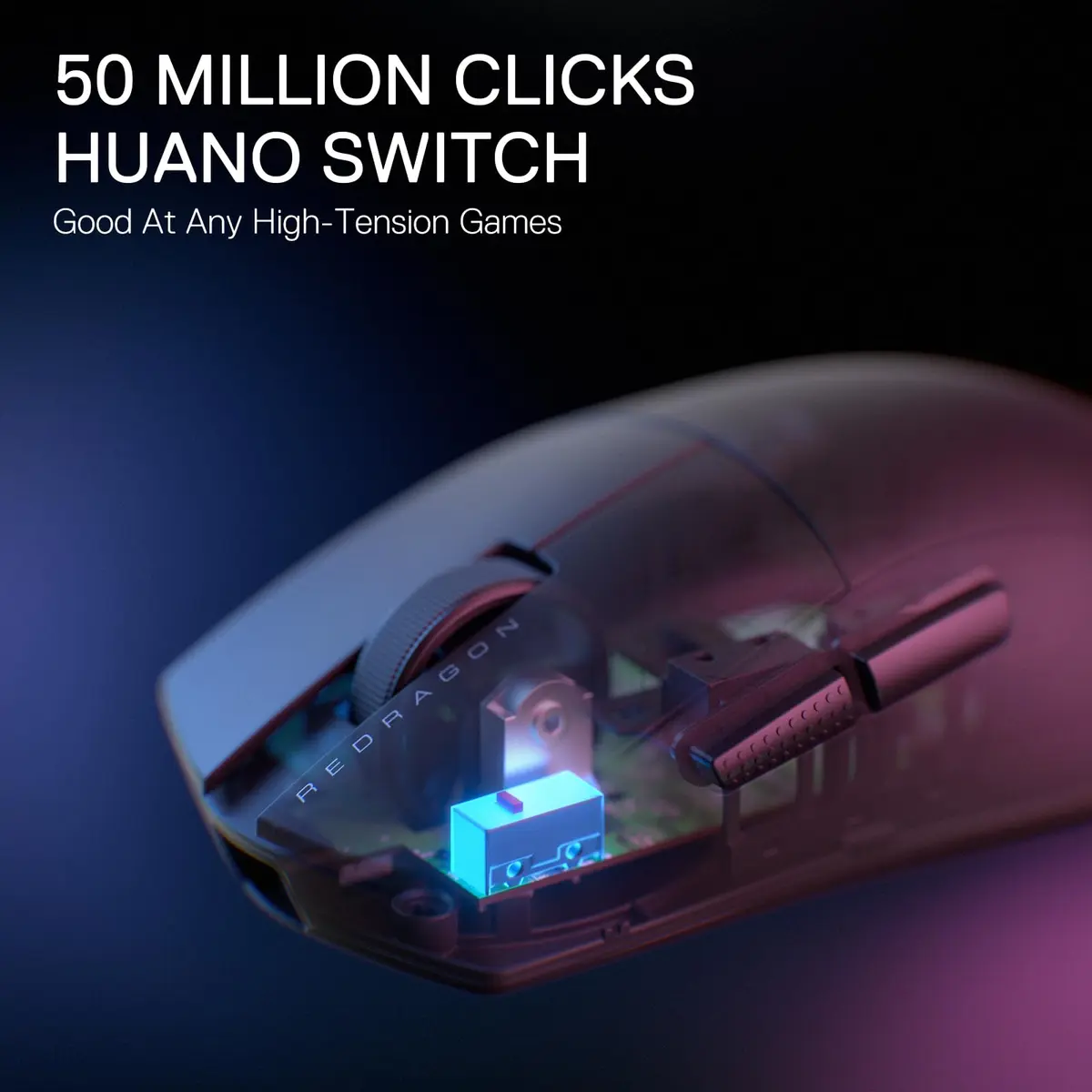 Redragon M916 Wireless 55G Ultra-Light Gaming Mouse 26K DPI | Ergonomic, Fully Programmable, 3-Mode Connect - view 4