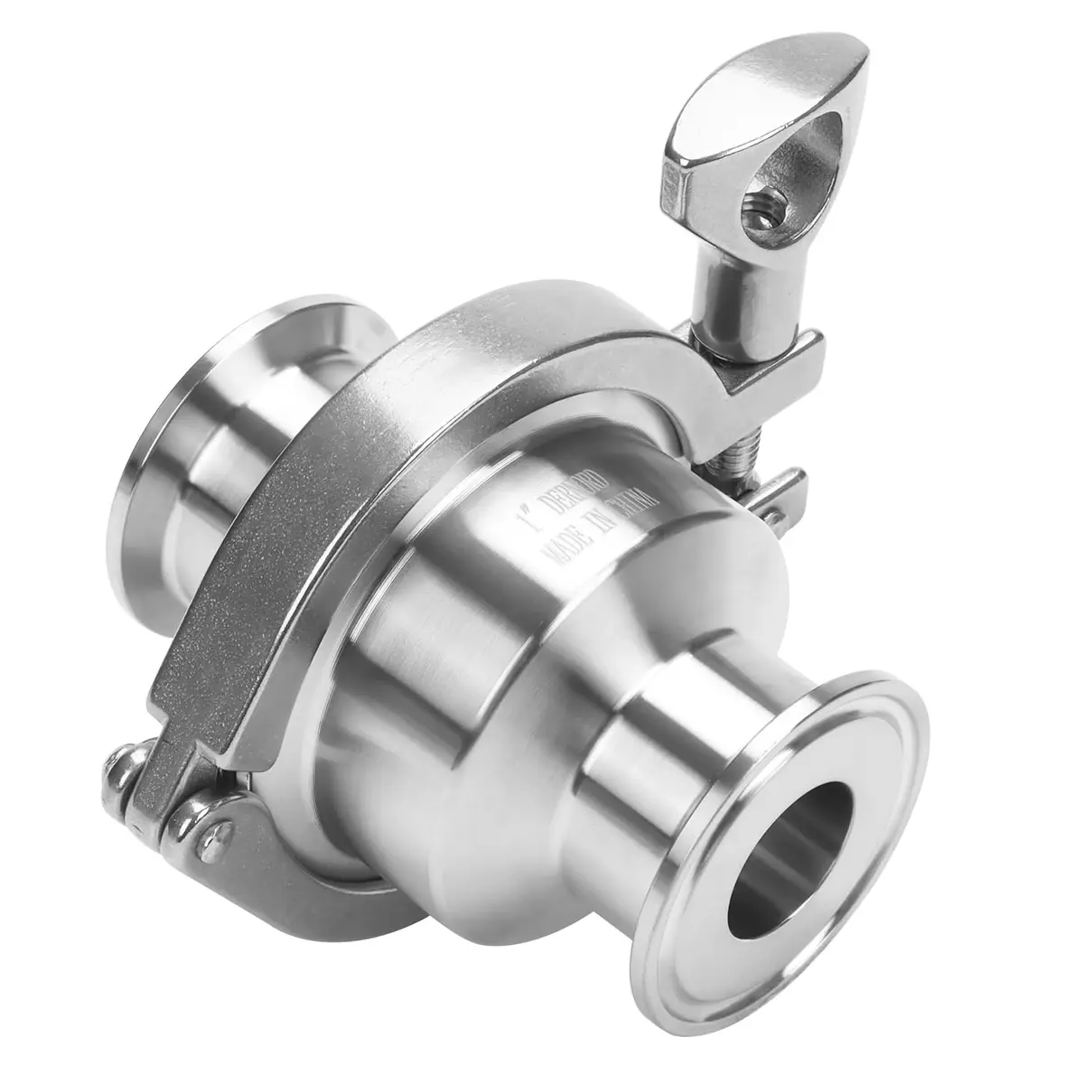 DERNORD Sanitary Check Valve 1 Inch Tri Clamp Style, 1.5" Ferrule Size, Stainless Steel 304 | Prevents Reverse Flow - view 6