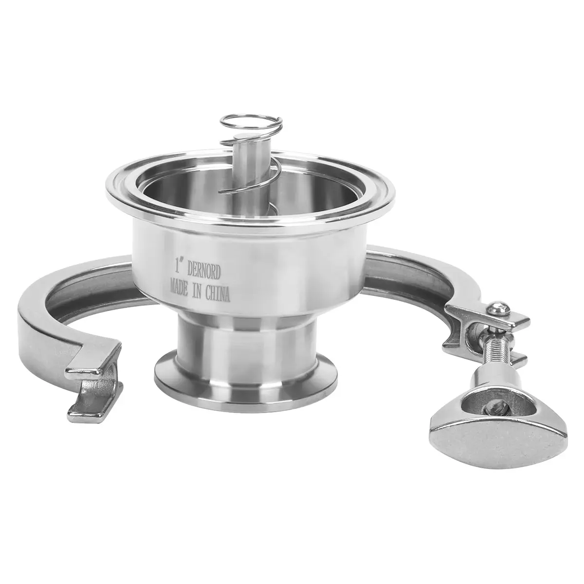 DERNORD Sanitary Check Valve 1 Inch Tri Clamp Style, 1.5" Ferrule Size, Stainless Steel 304 | Prevents Reverse Flow - view 3