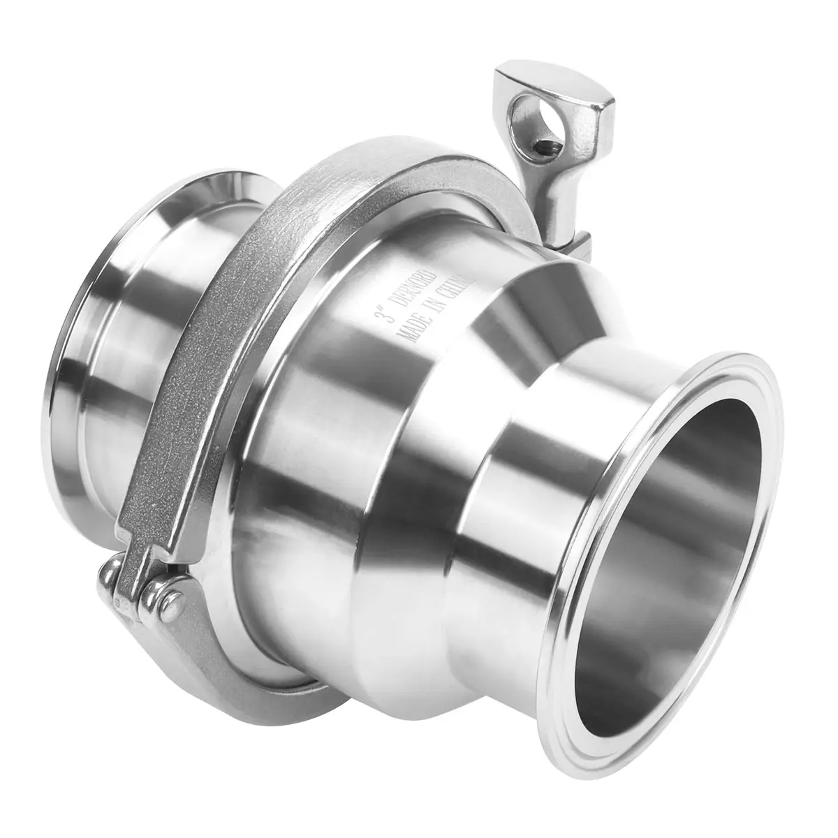 DERNORD 3" Tri Clamp Sanitary Check Valve | Stainless Steel 304, FKM Gasket, One-Way Flow - view 6