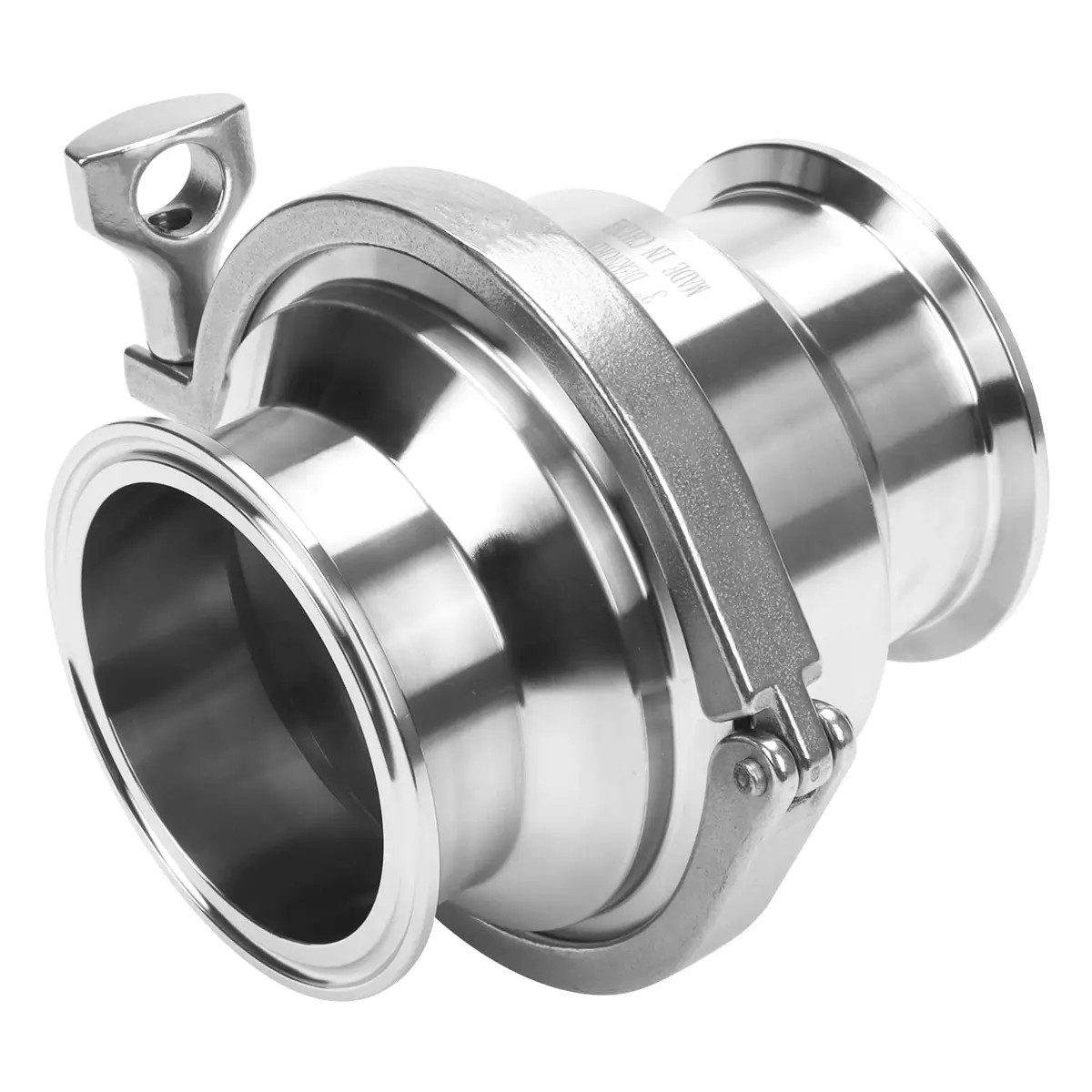 DERNORD 3" Tri Clamp Sanitary Check Valve | Stainless Steel 304, FKM Gasket, One-Way Flow - view 7