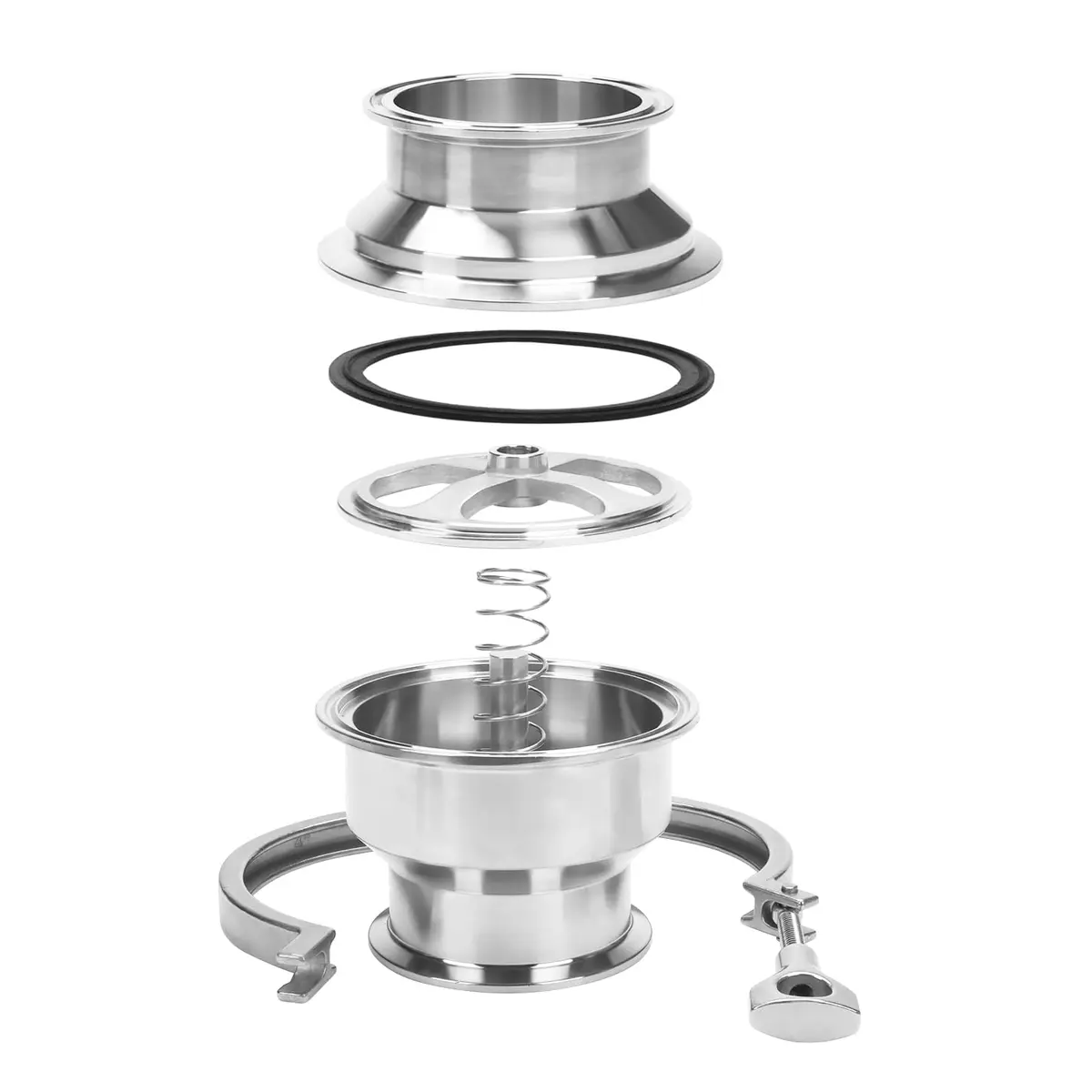 DERNORD 3" Tri Clamp Sanitary Check Valve | Stainless Steel 304, FKM Gasket, One-Way Flow - view 3