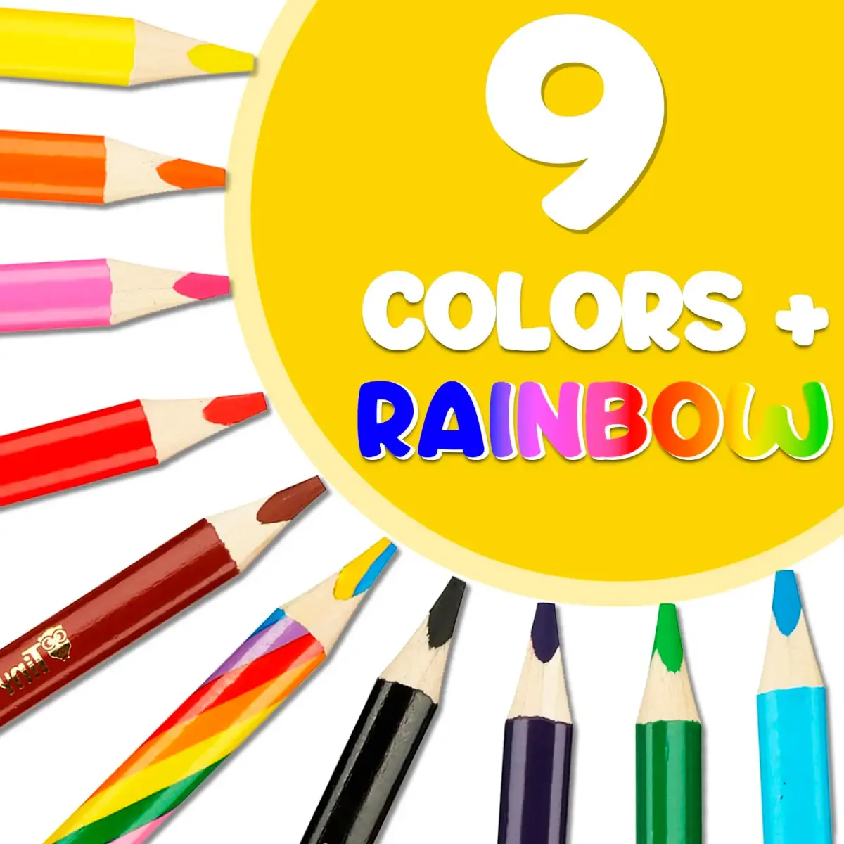 TinyGeeks Jumbo Fat Triangle Colored Pencils for Kids, Toddler Pencils Set of 10 | Teacher-Approved for Grip & Motor Skills - view 4