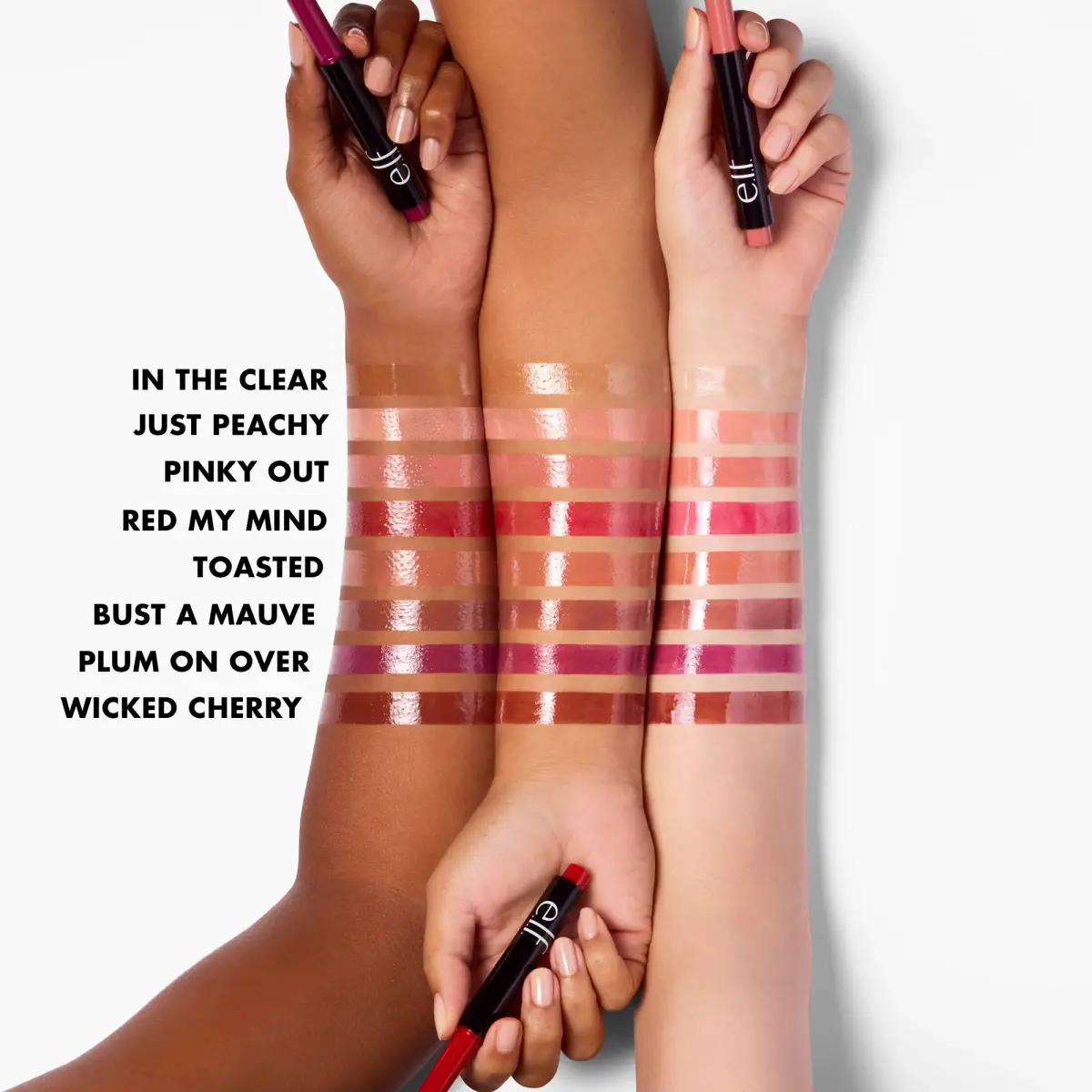 e.l.f. Pout Clout Lip Plumping Pen Wicked Cherry | Cooling Tingle for Visibly Plumped Lips - view 3