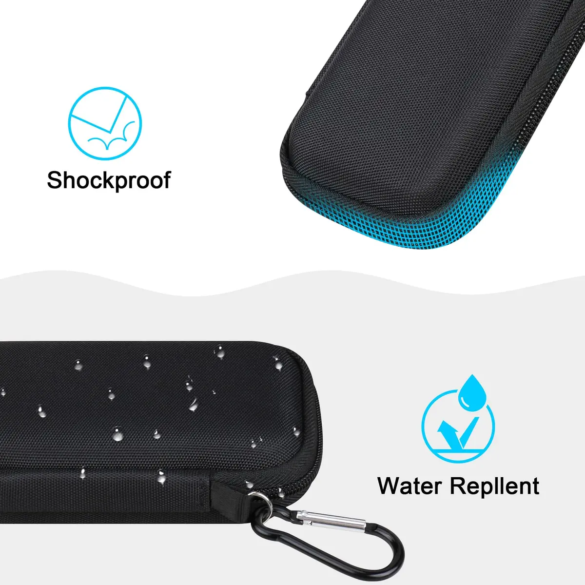 Lacdo Hard Case for SanDisk Extreme Pro/Extreme Portable SSD, Black+Black | Shockproof & Water-Resistant - view 5