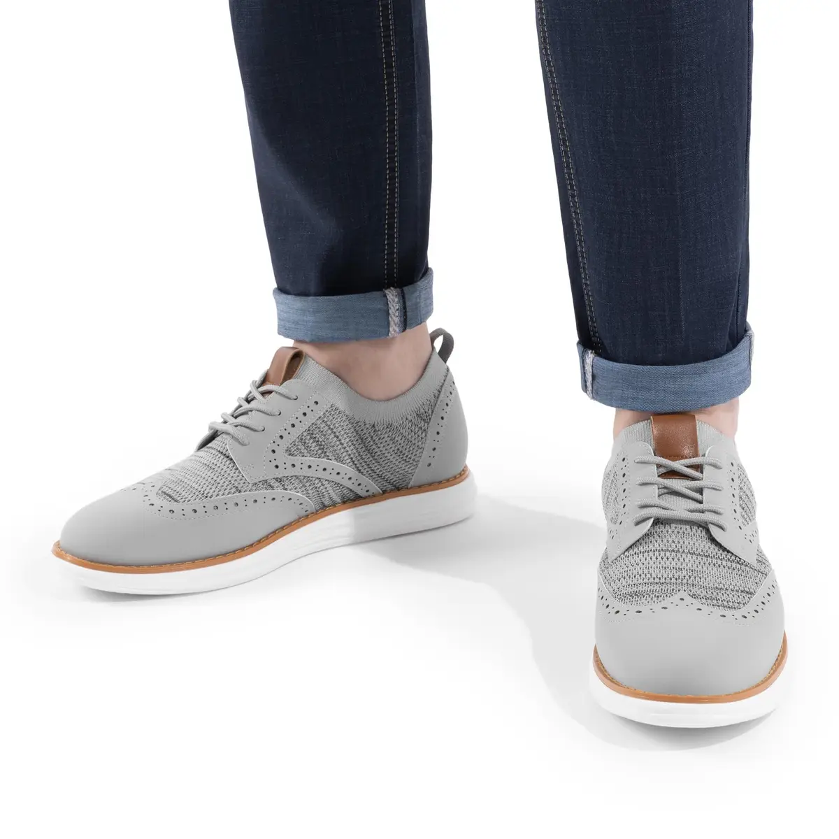 Bruno Marc Men's KnitFlex Mesh Oxfords Sneakers 10.5 | Breathable, Lightweight & Stylish - view 2