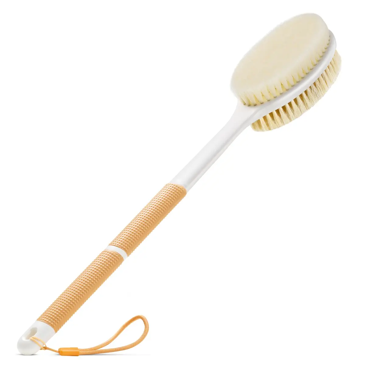 Backski Body Scrubber Long Handle with Stiff & Soft Bristles, 43.6cm (17.12 Inch) | Non-Slip Grip for Shower & Dry Brushing - main product image