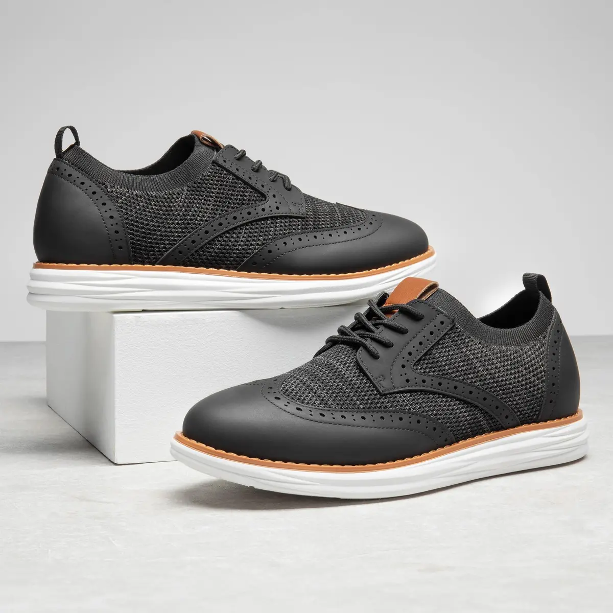 Bruno Marc KnitFlex Mesh Oxfords Sneakers, Size 11 | All-Day Comfort & Style - view 9