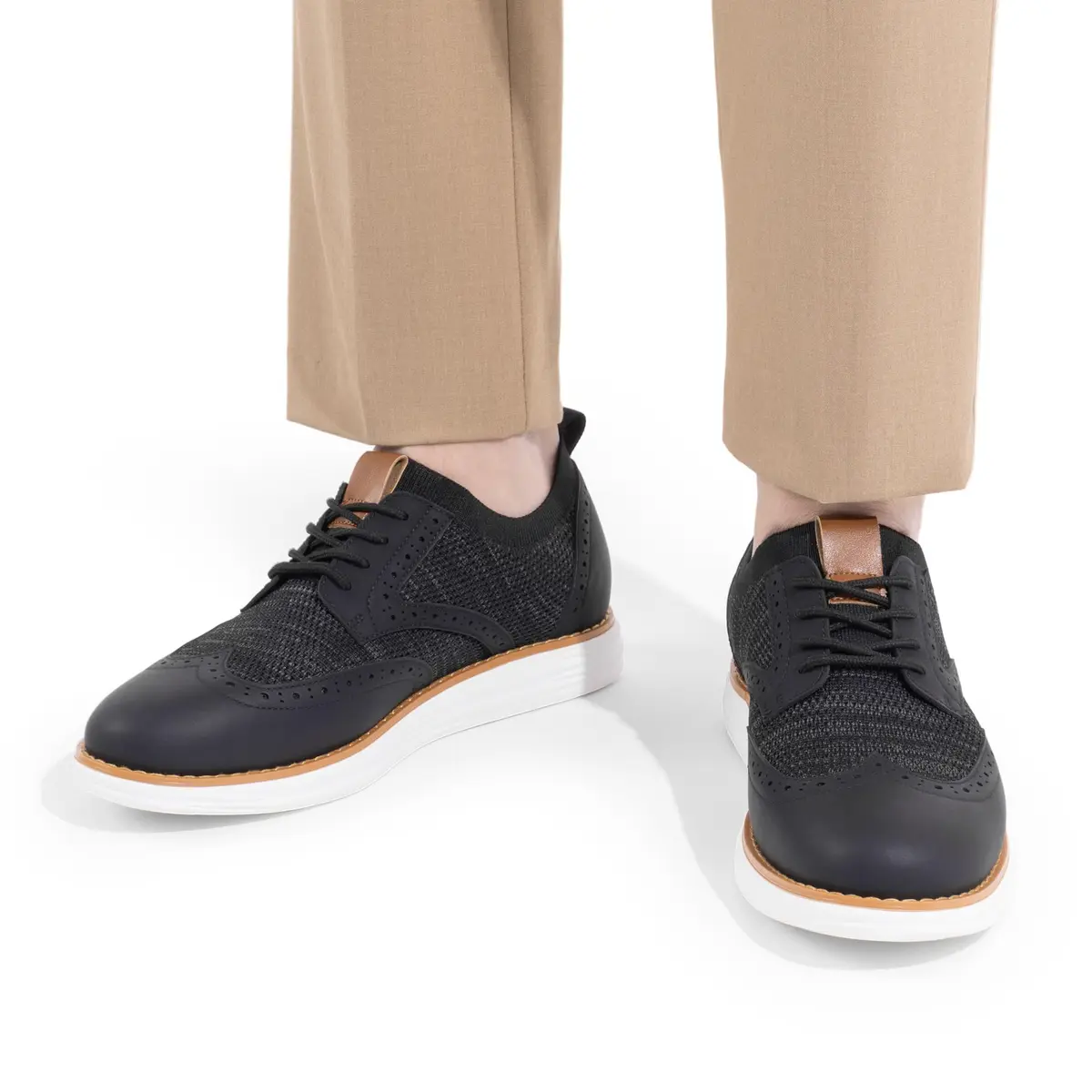 Bruno Marc KnitFlex Mesh Oxfords Sneakers, Size 11 | All-Day Comfort & Style - view 2