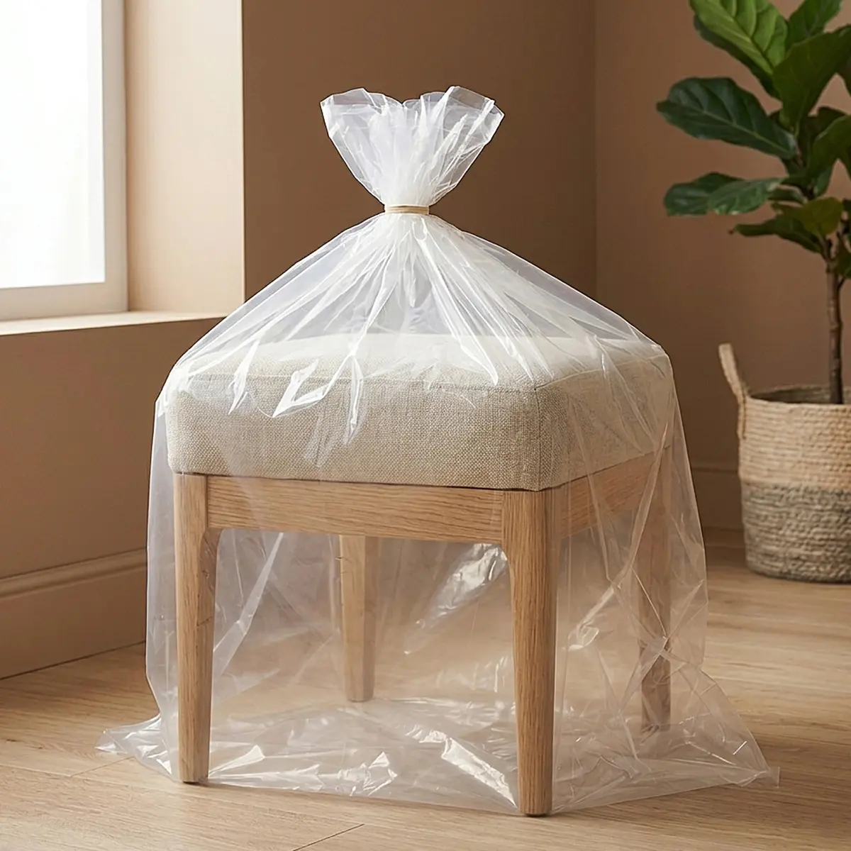 Yotelab Large Clear Plastic Storage Bags for Bedding & Clothes 32x42 In (5-Pack) - view 7