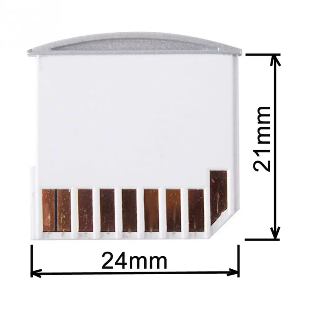 NFHK Micro SD TF to SD Card Kit Mini Adaptor for Extra Storage MacBook Air/Pro/Retina White | Support Micro SDXC & HC - view 2
