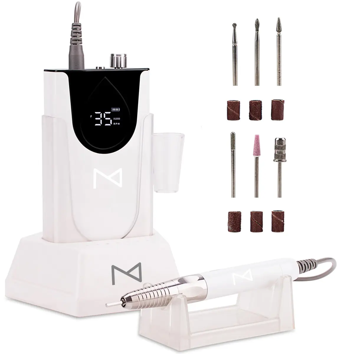 M Brushless Motor Nail Drill Handpiece Only - 35K RPM | Mermaid Model | Compatible with M System - main product image