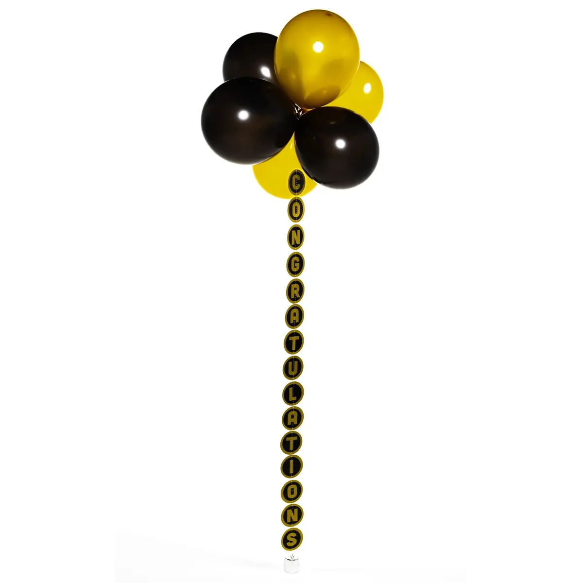 Balloon Time Congratulations Banner | Floating Helium Balloons | Gold - main product image