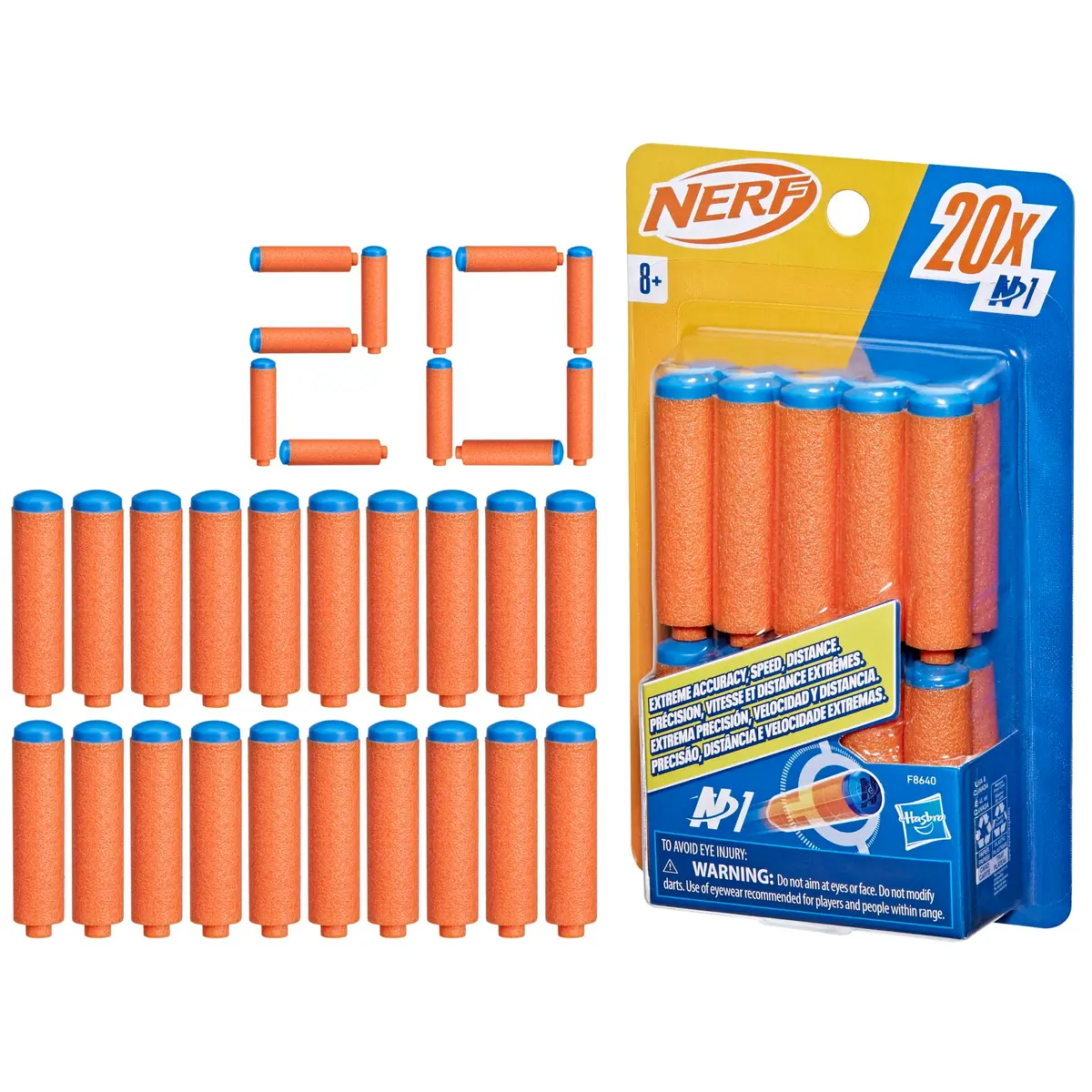 Nerf N Series N1 Darts 20 Refill Darts | Extreme Accuracy, Speed, and Distance - main product image