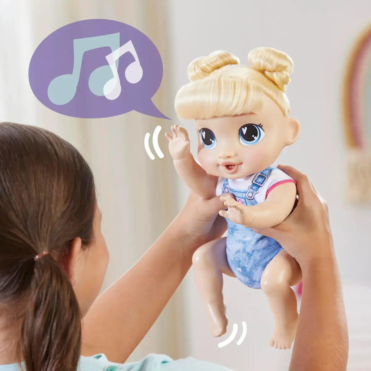 Baby Alive Crawl 'n Play Harper Hugs Electronic Crawling Doll 27cm (10.75 Inches) | Interactive Toy with 40+ Sounds - view 5