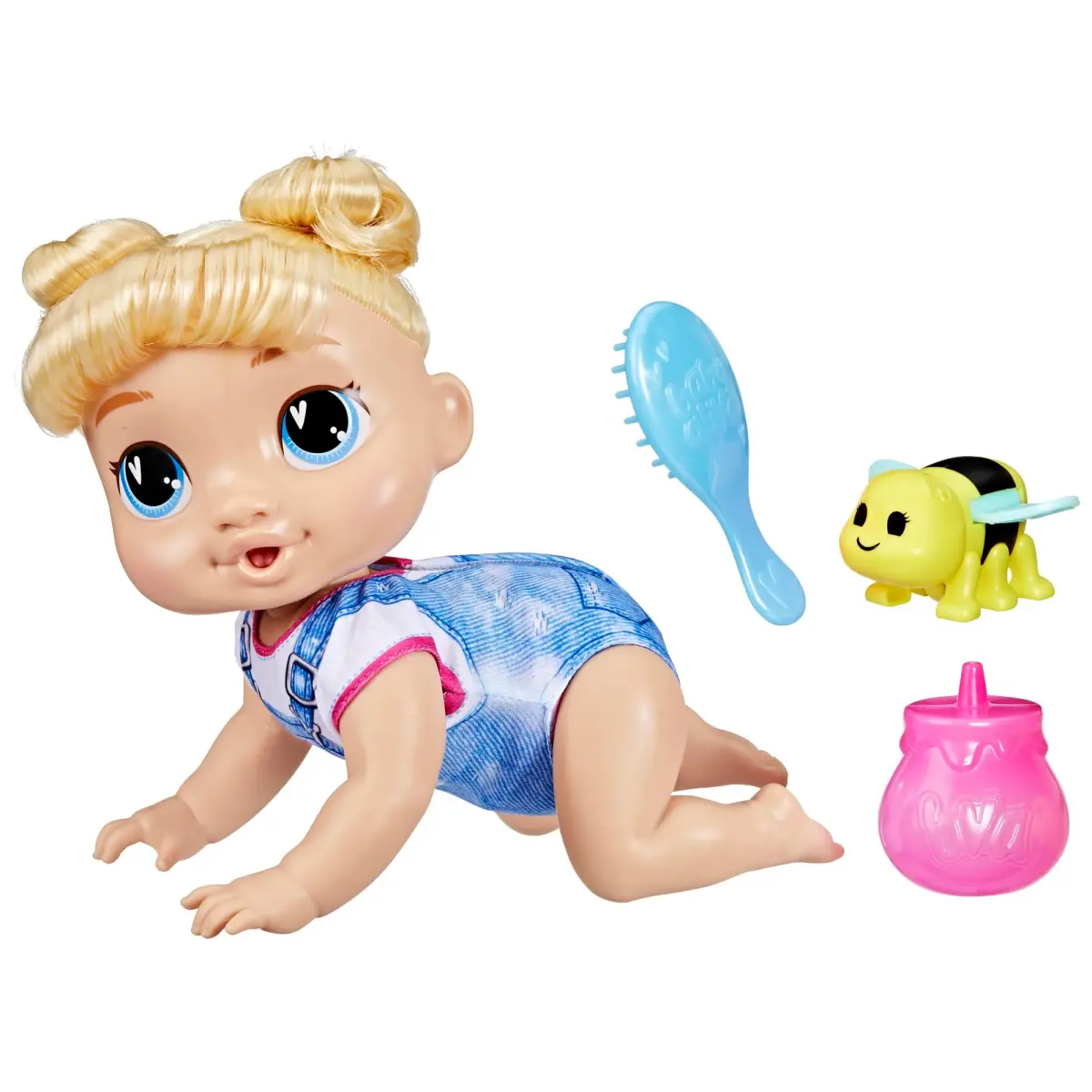 Baby Alive Crawl 'n Play Harper Hugs Electronic Crawling Doll 27cm (10.75 Inches) | Interactive Toy with 40+ Sounds - view 2