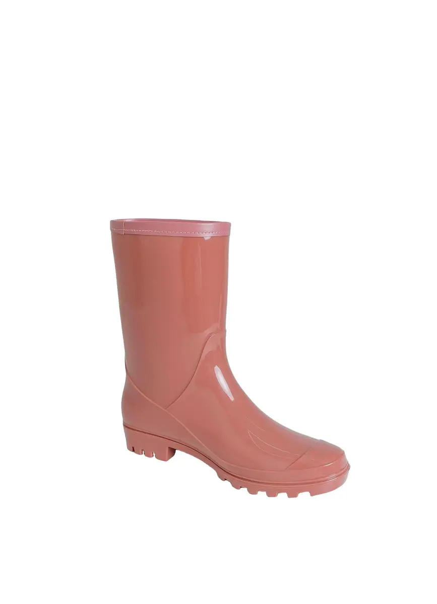 Fubotao Women's Mid Calf Rain Boots Waterproof Fashion Garden Shoes with Decorative Buckle, US 8.5 (21.6 cm) | Slip-Resistant Sole for Monsoon - view 2