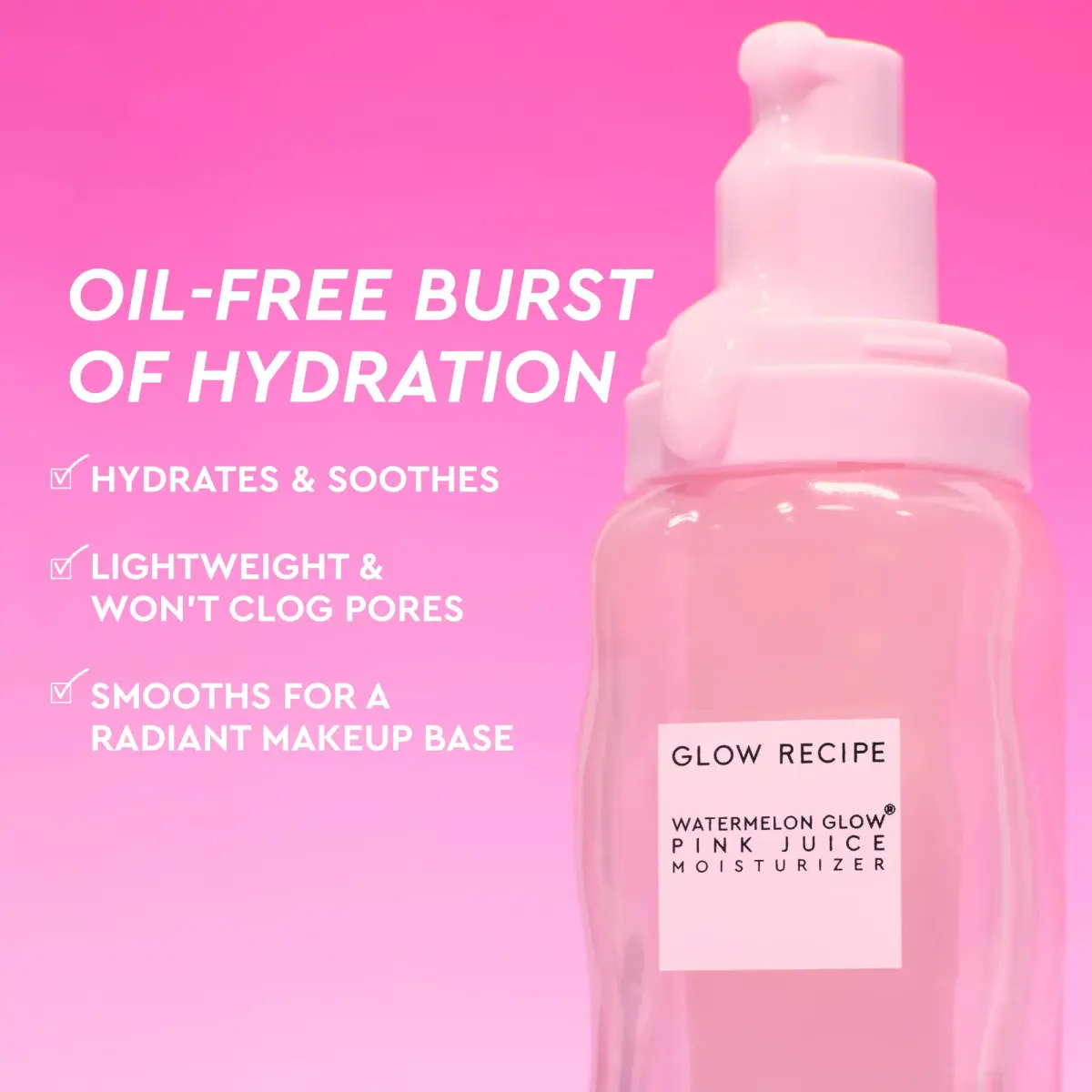 Glow Recipe Pink Juice Water Gel Moisturizer 50ml (1.7 Fl Oz) | Korean Gel Moisturizer for Glass Skin - view 2
