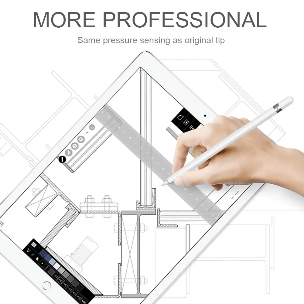 SIXFU Replacement Tips for Apple Pencil, Mix Metal Tips for Apple Pencil 2nd Gen/1st Gen/USB C/Pro, 4 Pack | Precise Control & Wear-Resistant - view 7