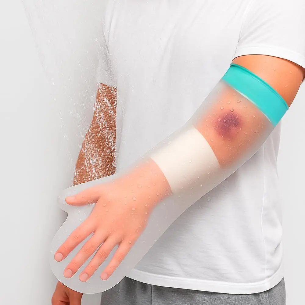 CIVJET Waterproof Arm Cast Cover for Shower, X-Large (23in Length x 10in Width) | Medical Grade Silicone for Adults - view 4