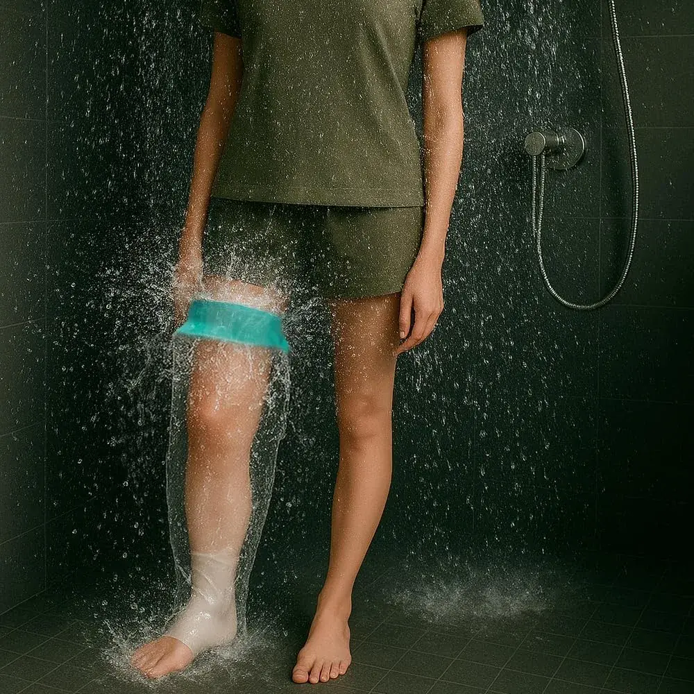 CIVJET Waterproof Cast Cover for Leg (21cm Diameter) | FDA Approved Medical Grade Shower Protection - view 2