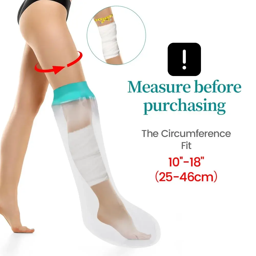 CIVJET Waterproof Cast Cover for Leg (21cm Diameter) | FDA Approved Medical Grade Shower Protection - view 4