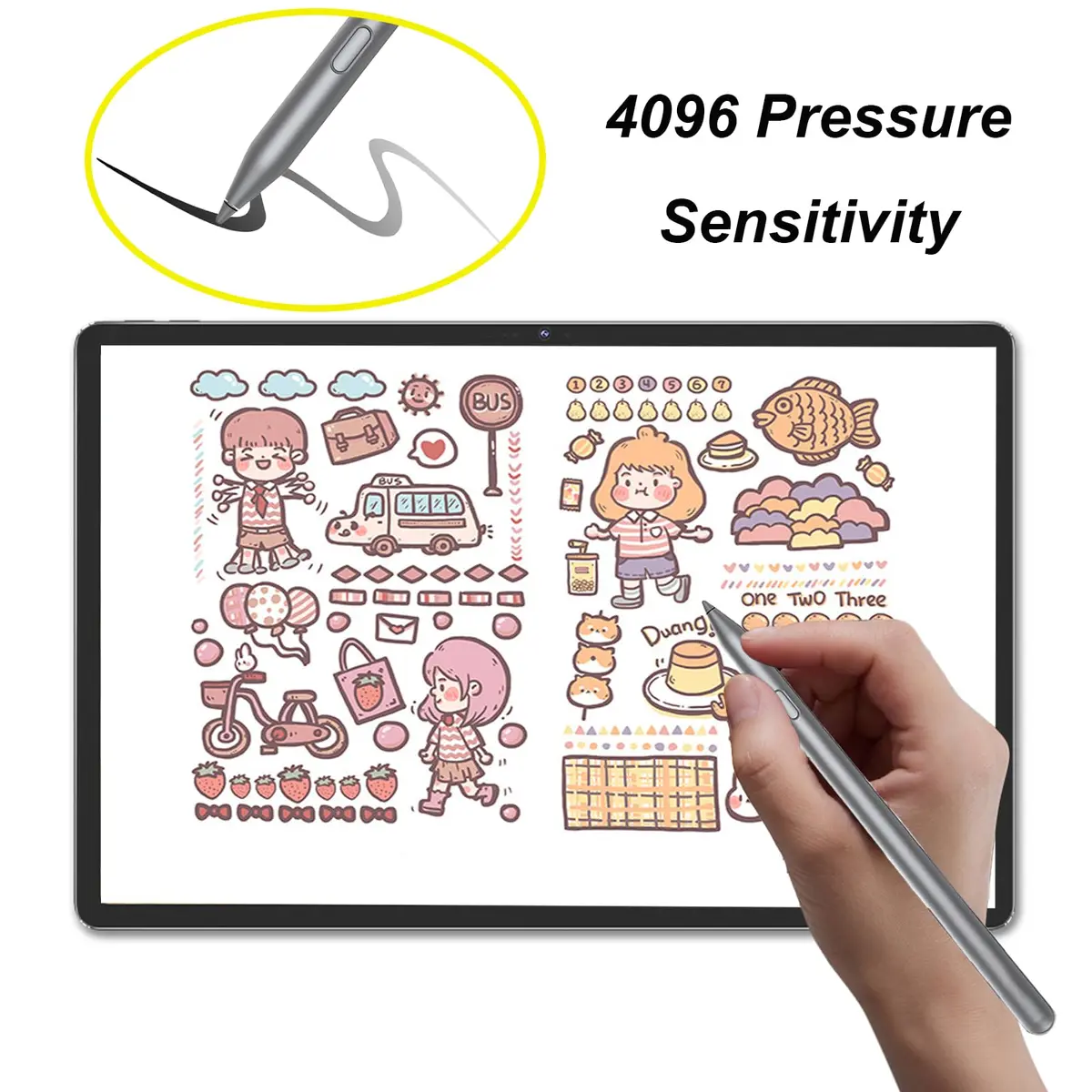 Mingxiong Tab Pen Plus Stylus for Lenovo Tab Plus, M11, P12, K11, Y700 | 4096 Pressure Levels, Palm Rejection - view 5