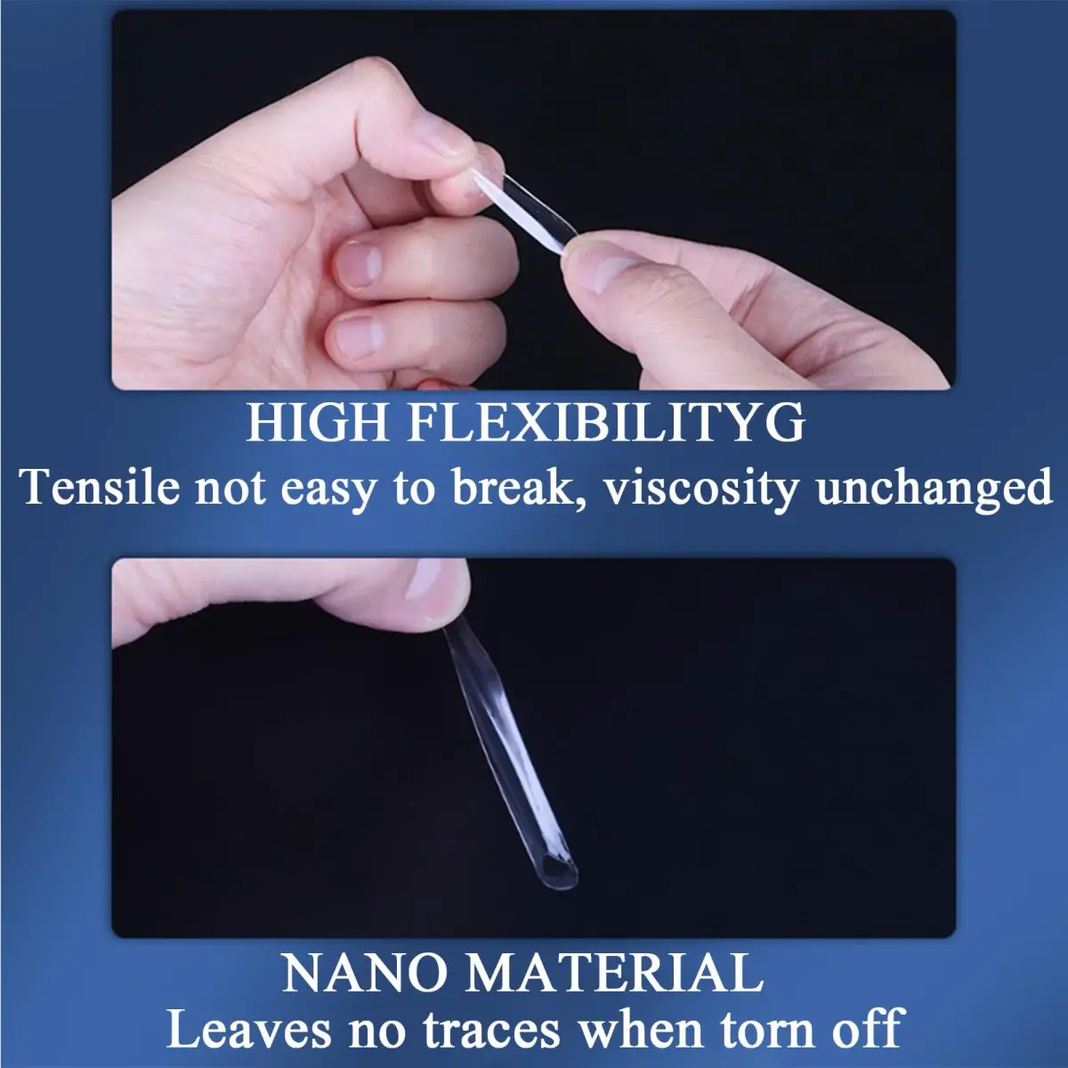 LMJIA Transparent Adhesive Dots 0.31"x0.51" (900 Pcs) | Damage-Free Wall Hanging & Decor - view 3