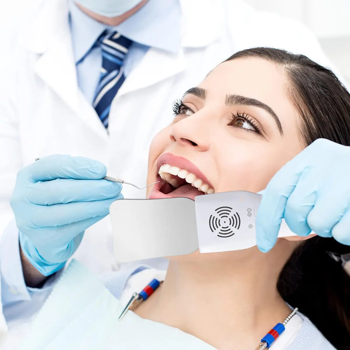 Ceonam Fog-Free Dental Photography Mirror Kit with 4 Rhodium Intraoral Mirrors | Fog-Free, LED Light, Rechargeable - view 5