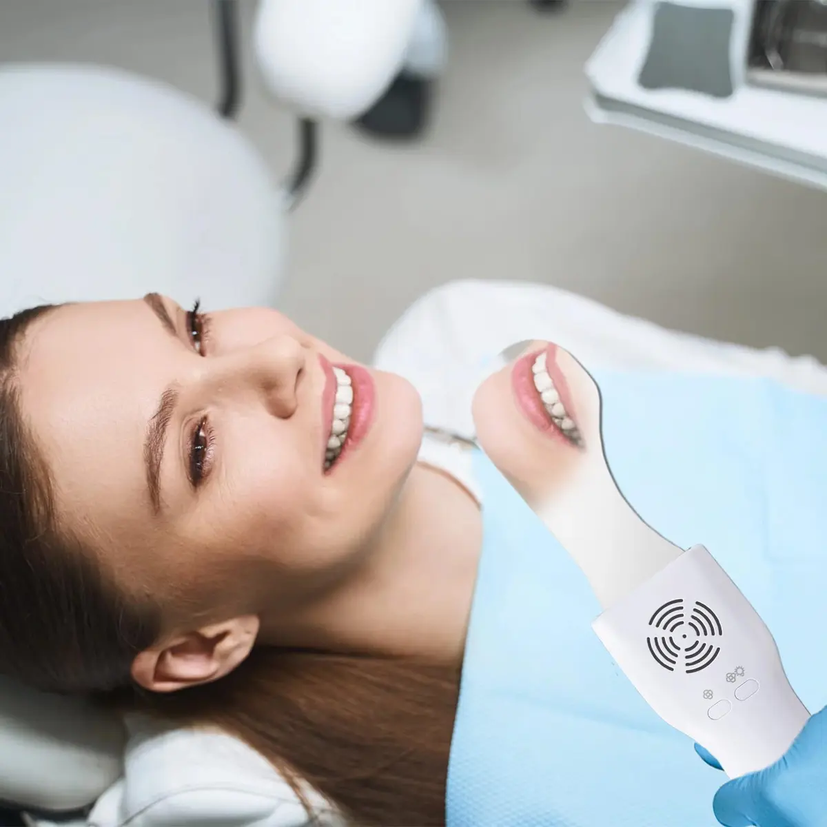 Ceonam Fog-Free Dental Photography Mirror Kit with 4 Rhodium Intraoral Mirrors | Fog-Free, LED Light, Rechargeable - view 6