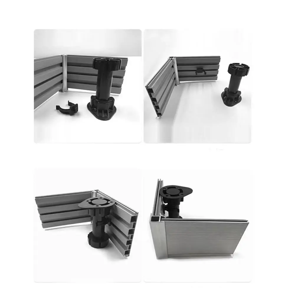 UtySty Cabinet Leveler Leg Toe Kick Clips 10 Pack | 38-40mm Adjustable Furniture Legs - view 6